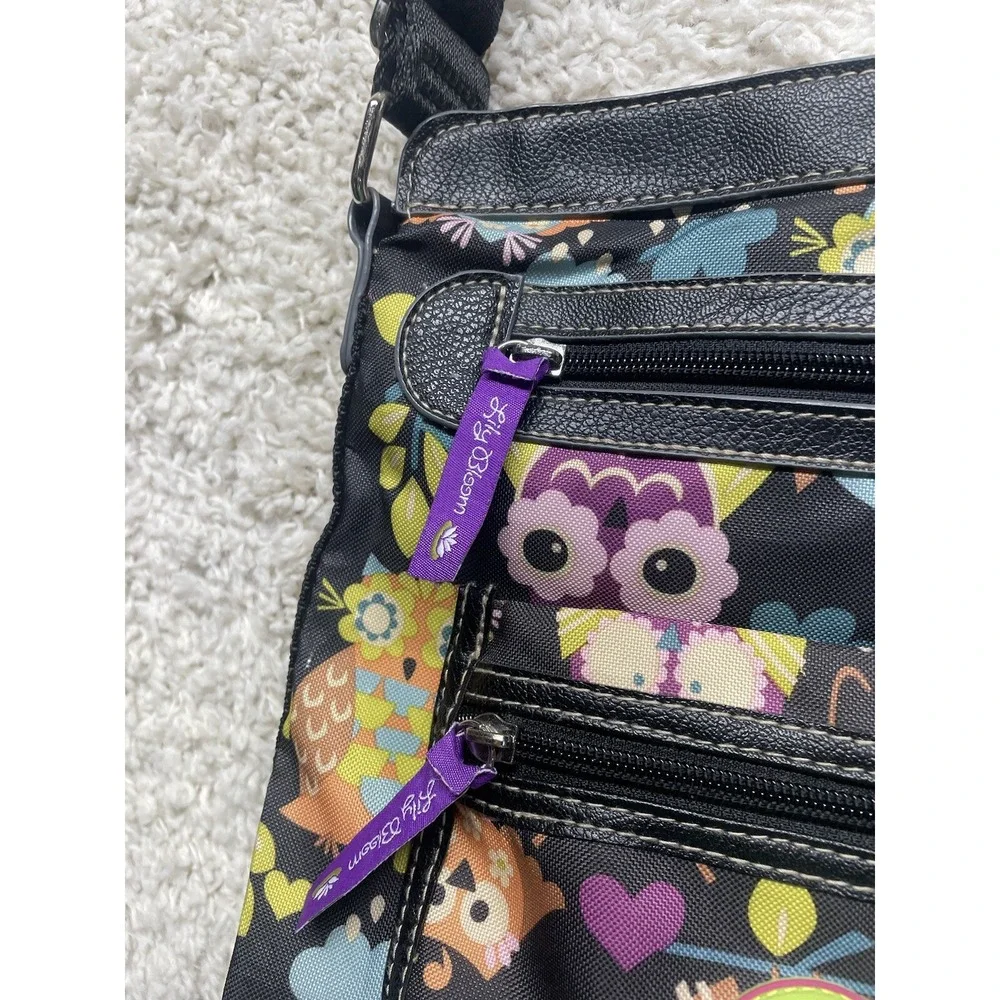 Lily Bloom Owl Crossbody Bag Purse EUC - Picture 3 of 11